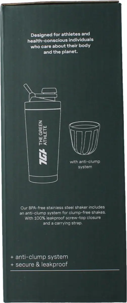 The Green Athlete Shaker 700ml - afbeelding 2 van 6