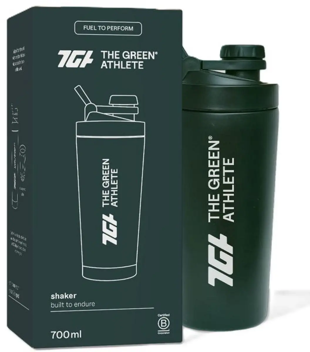 The Green Athlete Shaker 700ml - afbeelding 4 van 6