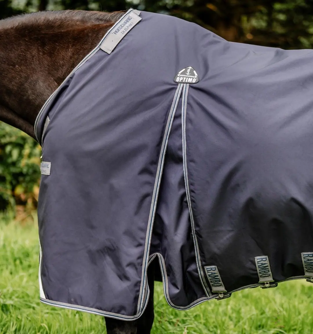 Rambo Optimo Turnout Outer Only 195cm - Navy/Thunderstorm Grijs & Zilver - afbeelding 6 van 6