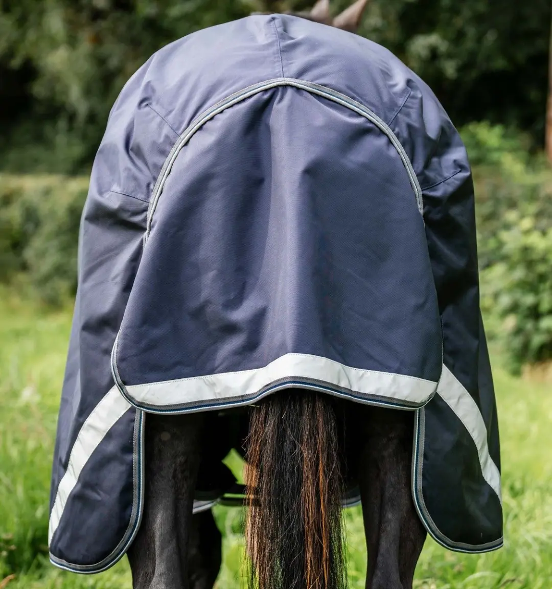 Rambo Optimo Turnout Outer Only 195cm - Navy/Thunderstorm Grijs & Zilver - afbeelding 2 van 6