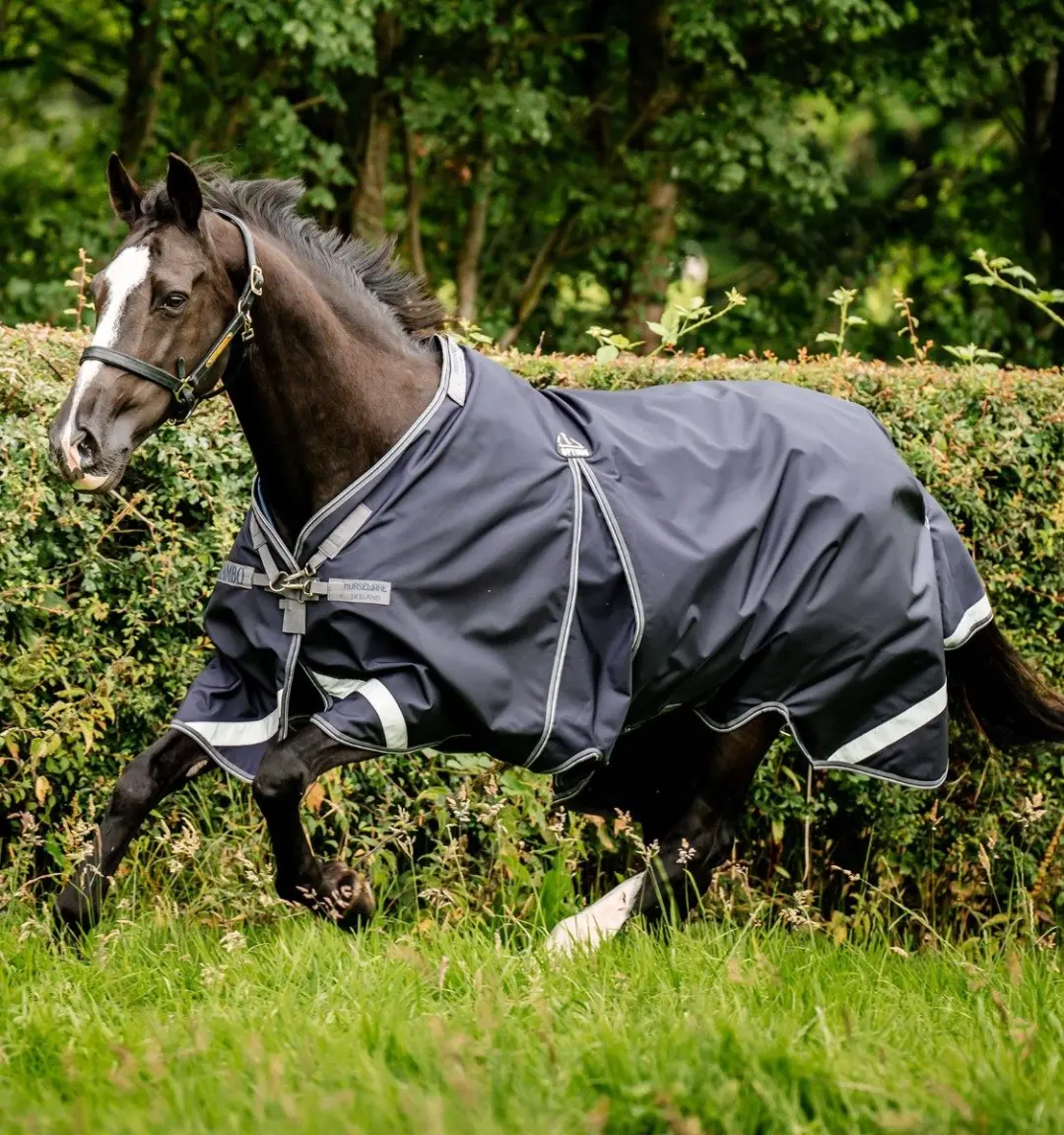 Rambo Optimo Turnout Outer Only 195cm - Navy/Thunderstorm Grijs & Zilver - afbeelding 3 van 6