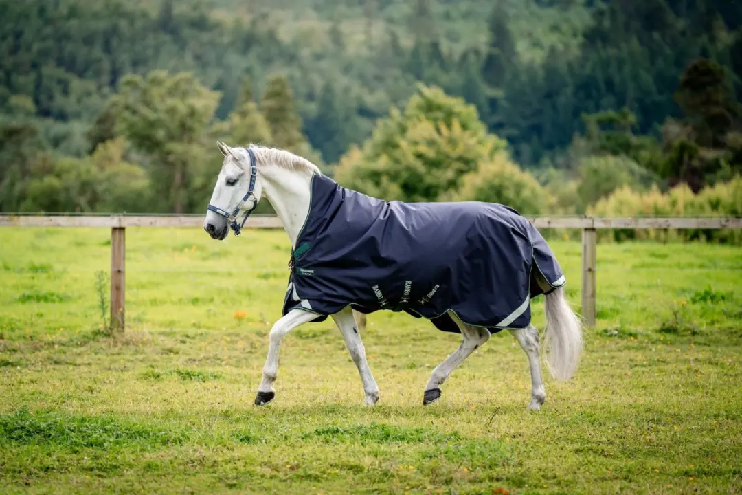 Rambo Optimo Turnout Hood Lite L - 0g - Navy/Grijs - afbeelding 5 van 6