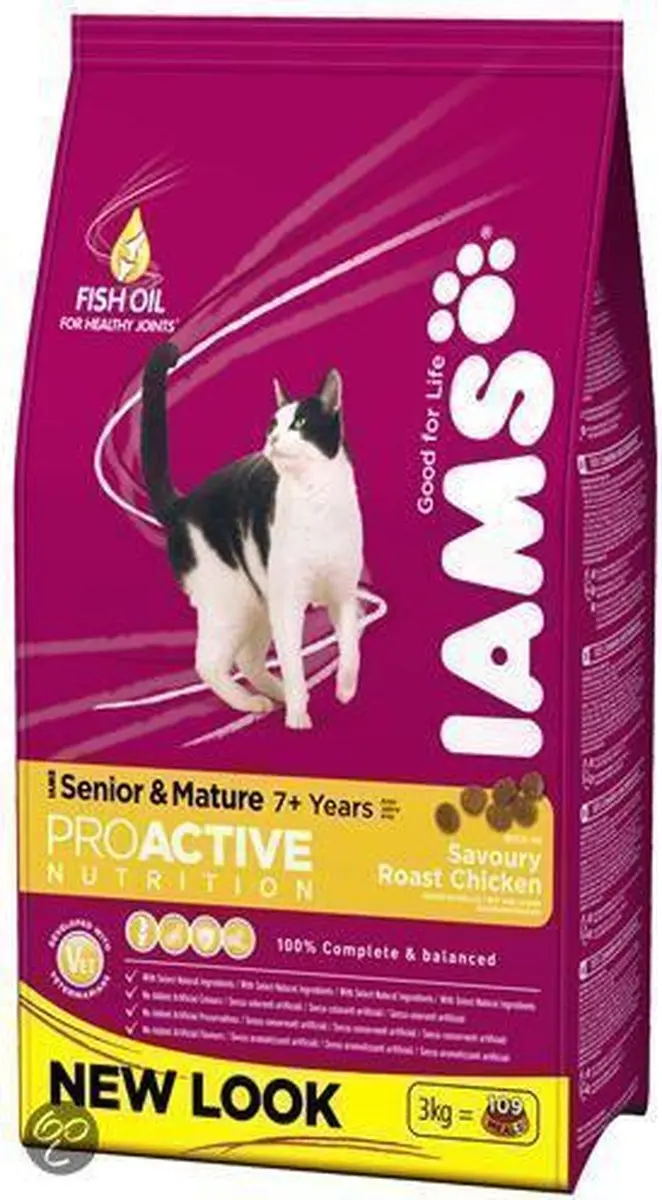 Iams Cat Droog Senior Kip 3 kg