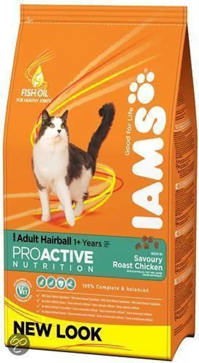 Iams Cat Droog Hairball Control System Kip 3 kg