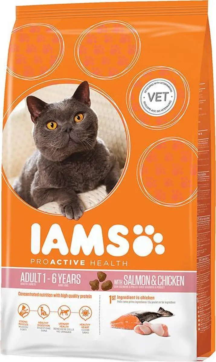 Iams adult zalm