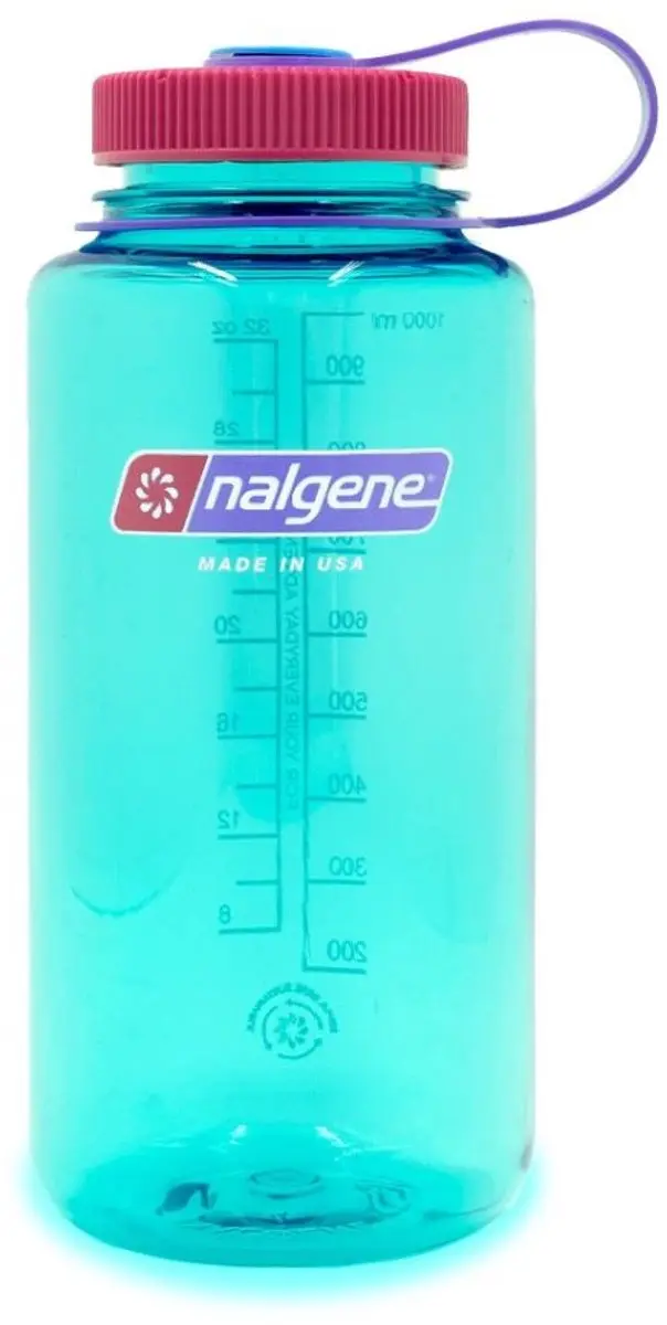 Nalgene Wide Mouth Fles 1L - Aubergine - afbeelding 6 van 6