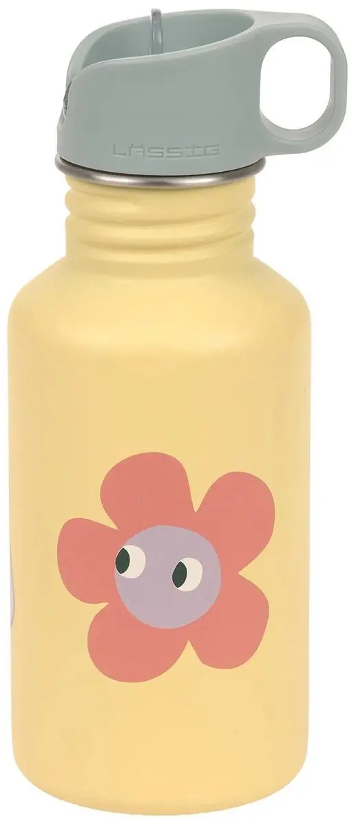 Lässig Happy Trails Drinkfles RVS 500ml - Geel