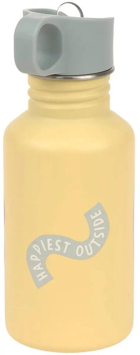 Lässig Happy Trails Drinkfles RVS 500ml - Geel