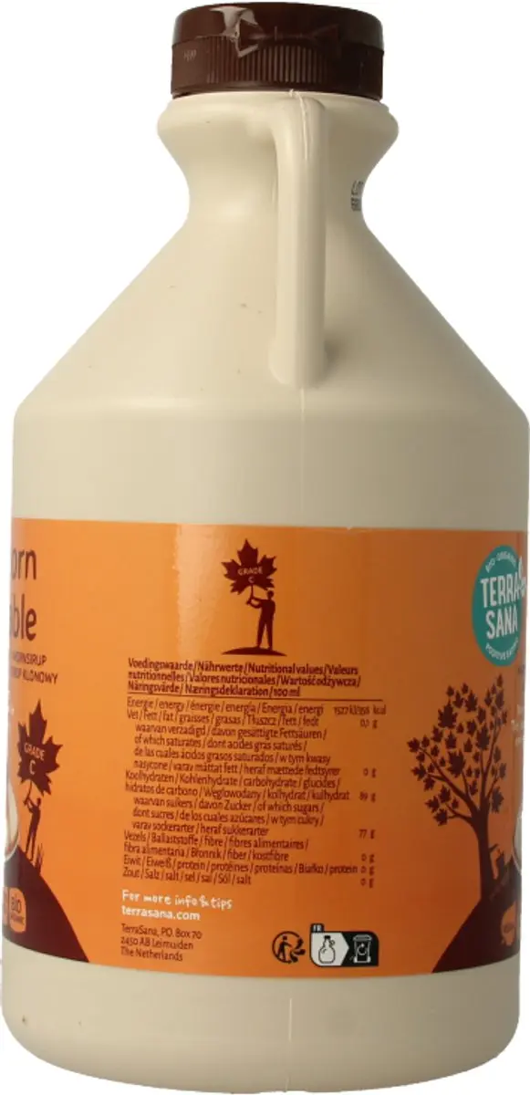 Terrasana Ahornsiroop Graad C 1000ml