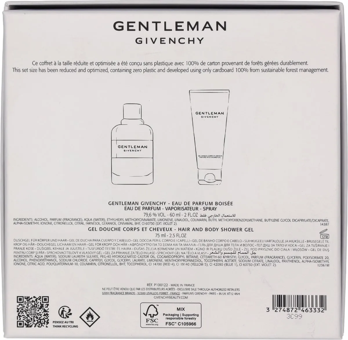 Givenchy Gentleman Boisee Giftset - 135ml