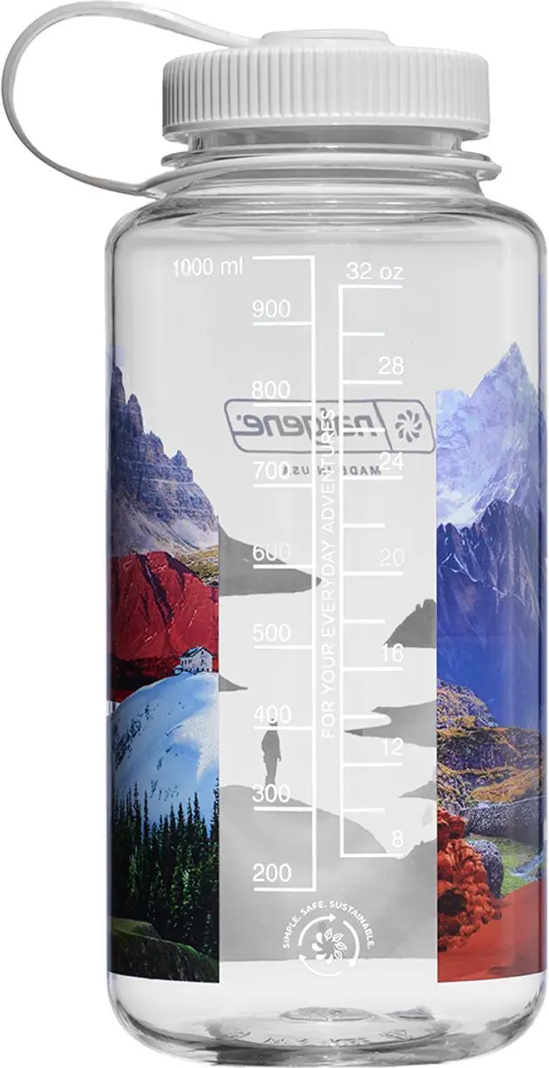 Nalgene Wide-Mouth N682024-0052 Drinkfles 1L - Mixed Landscapes - afbeelding 3 van 4