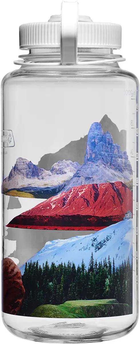 Nalgene Wide-Mouth N682024-0052 Drinkfles 1L - Mixed Landscapes - afbeelding 2 van 4
