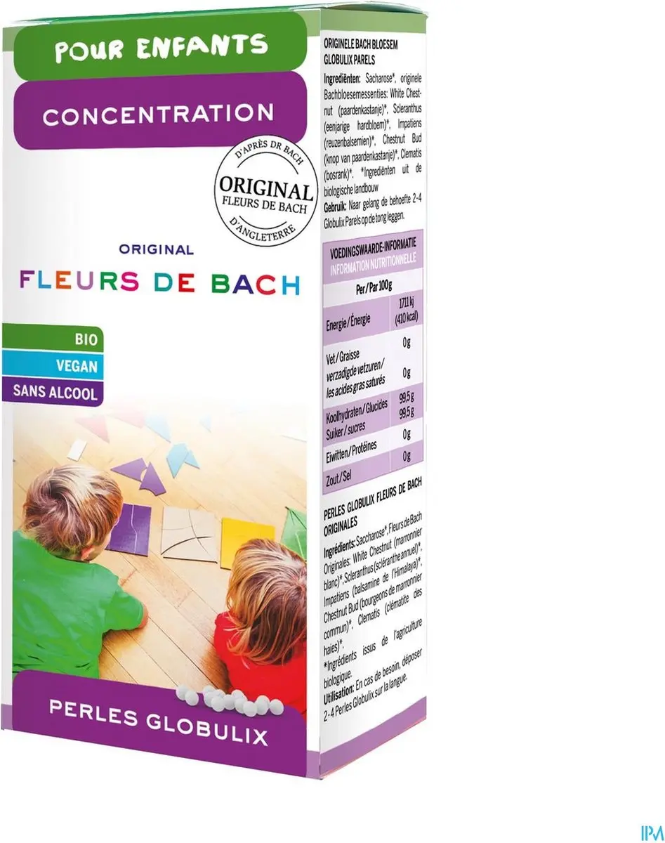Bach Bloesem Concentratieparels 20g - afbeelding 2 van 6