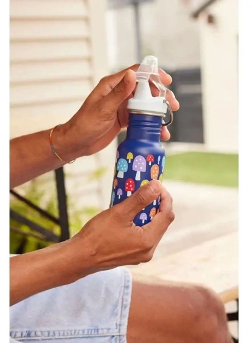 Klean Kanteen Kid Kanteen Classic 355ml - Sippy Cap Mushrooms