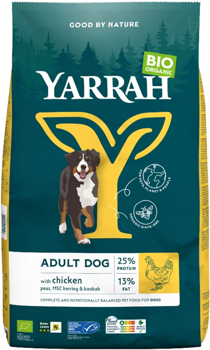 Yarrah Biologisch Adult Kip Hondenvoer 2kg
