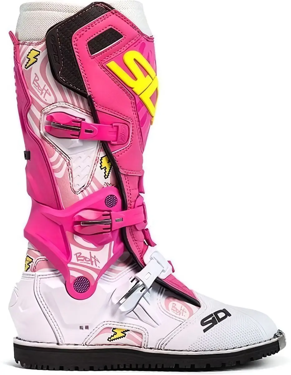 Sidi Crossair HD Billy Bolt Special Edition Crosslaarzen 44 - Roze/Wit - afbeelding 3 van 5
