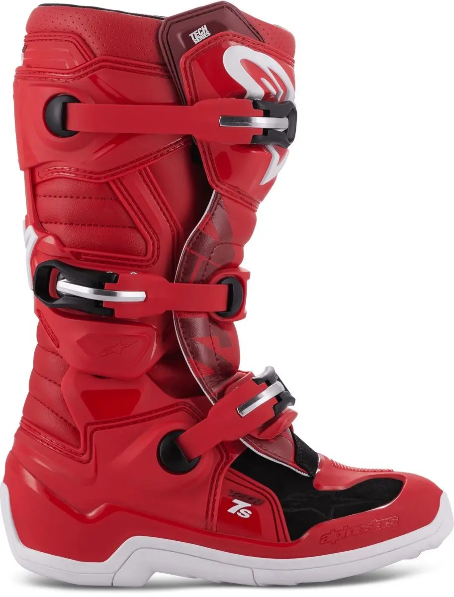 Alpinestars Tech 7S Jeugd Crosslaarzen Rood