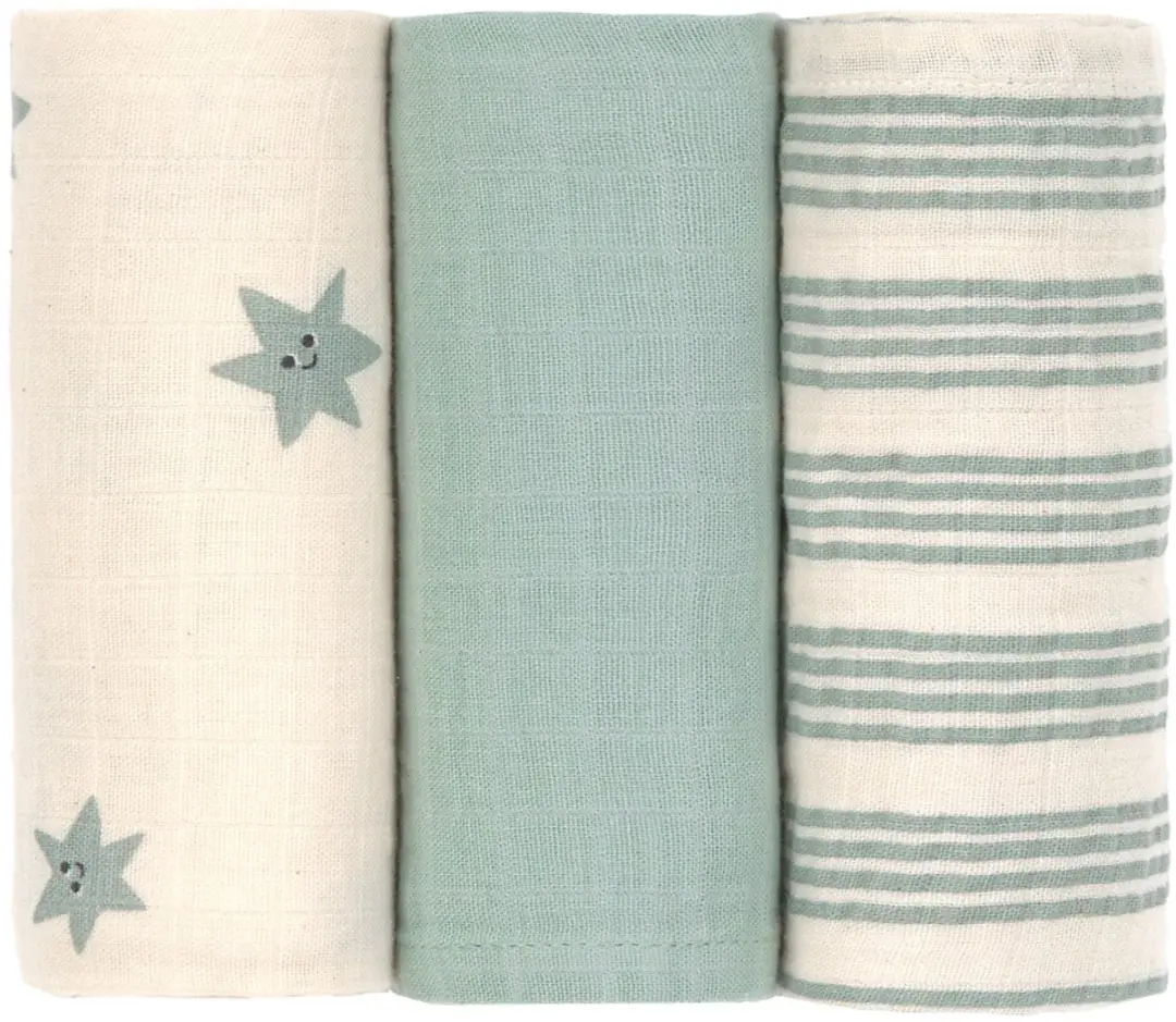 Lässig Tiny Team Swaddle & Burp Doeken