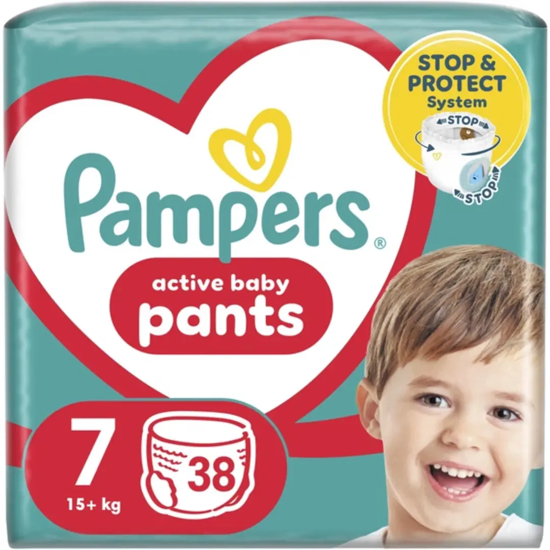 Pampers Active Baby Luierbroekjes Maat 7 (15+kg) 38 stuks