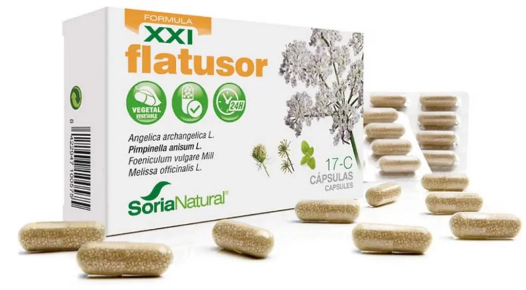 Soria Natural Flatusor 17-C XXI 30 Capsules