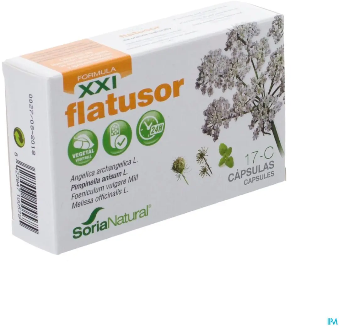 Soria Natural Flatusor 17-C XXI 30 Capsules