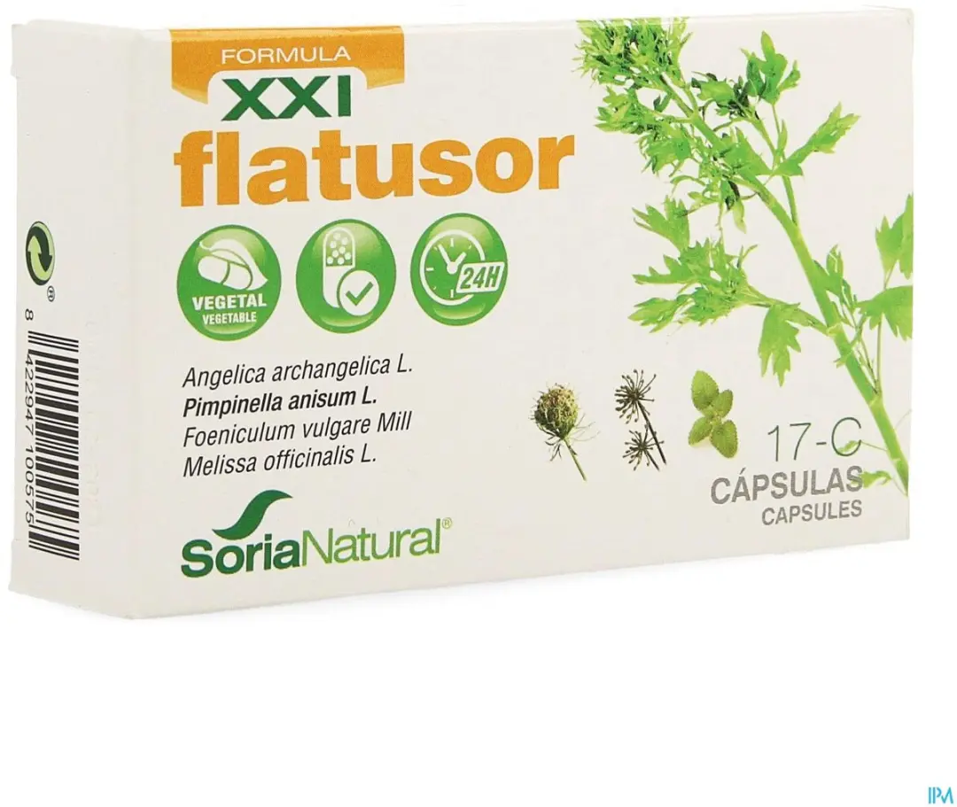 Soria Natural Flatusor 17-C XXI 30 Capsules