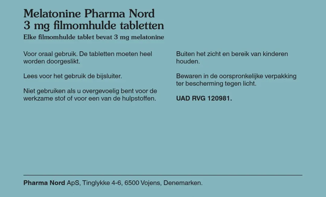 Pharma Nord Melatonine 3mg - 30 tabletten