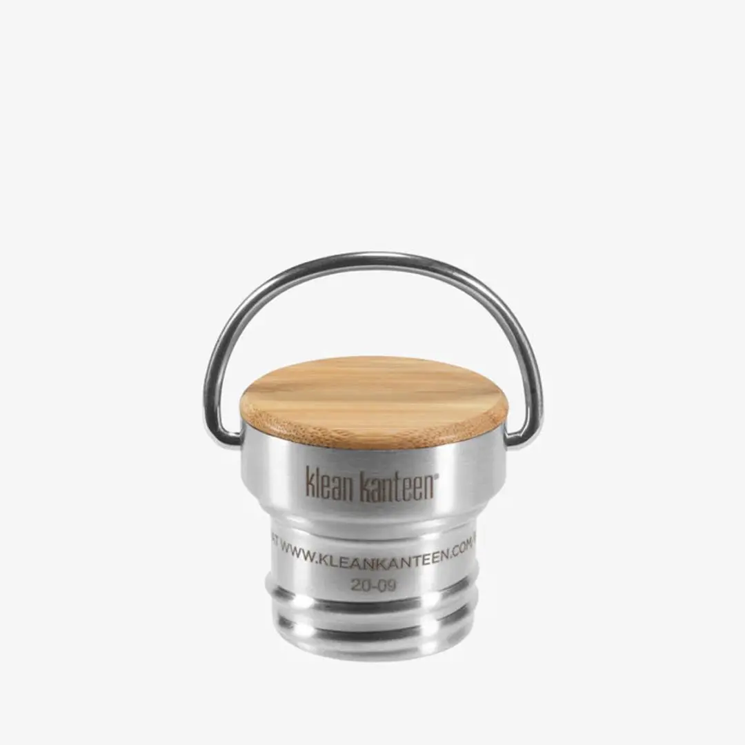 Klean Kanteen Bamboo Cap Brushed Stainless