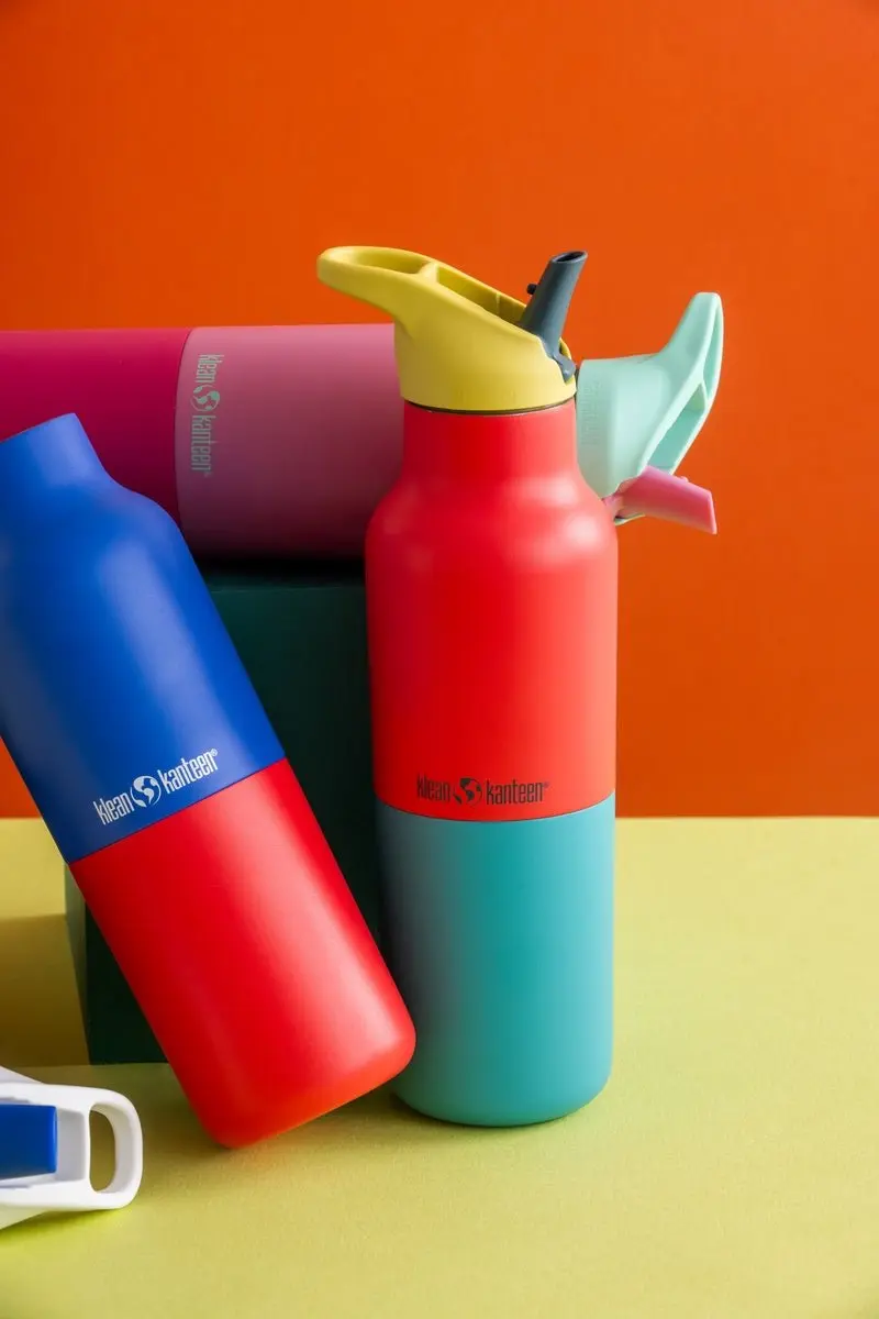 Klean Kanteen Rise Classic Drinkfles 473ml - Cayenne Kaleidoscope