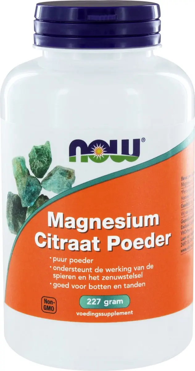 Now Foods Magnesium Citraat Poeder 227g