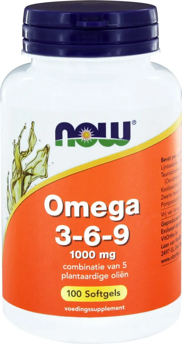 Now Foods Omega 3-6-9 1000mg - 100 Softgels