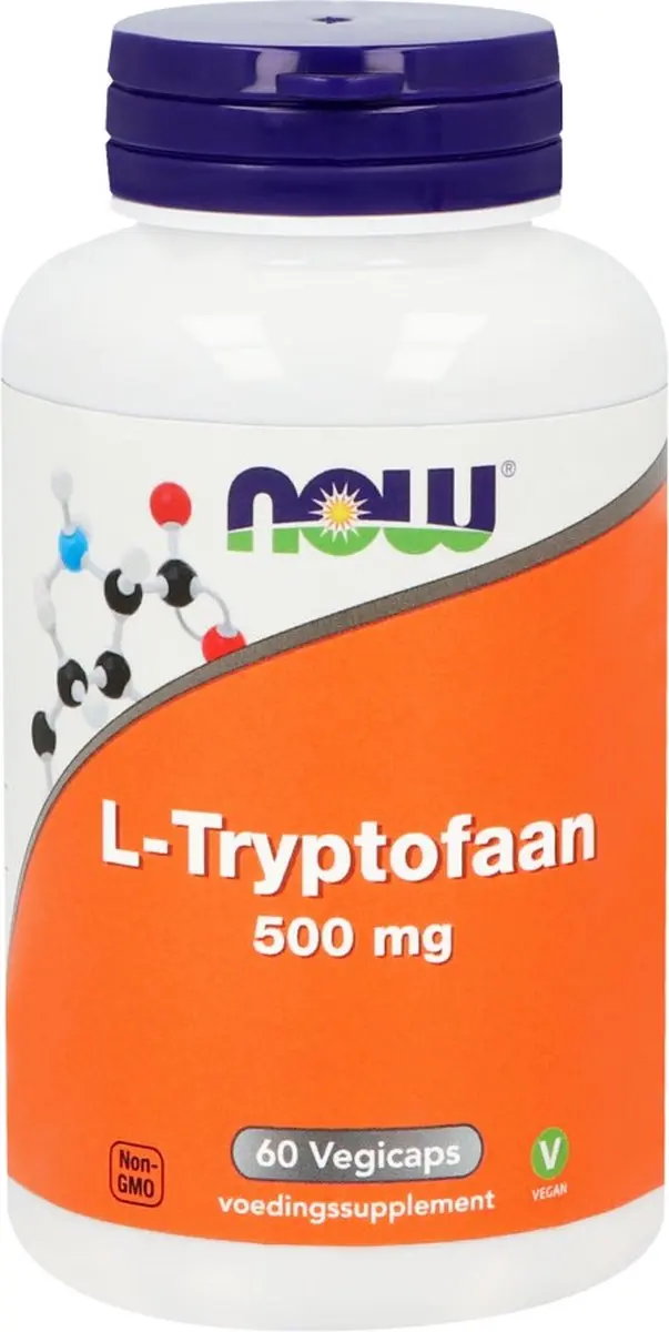 Now Foods L-Tryptofaan 500mg - 60 Vegicaps - afbeelding 3 van 3