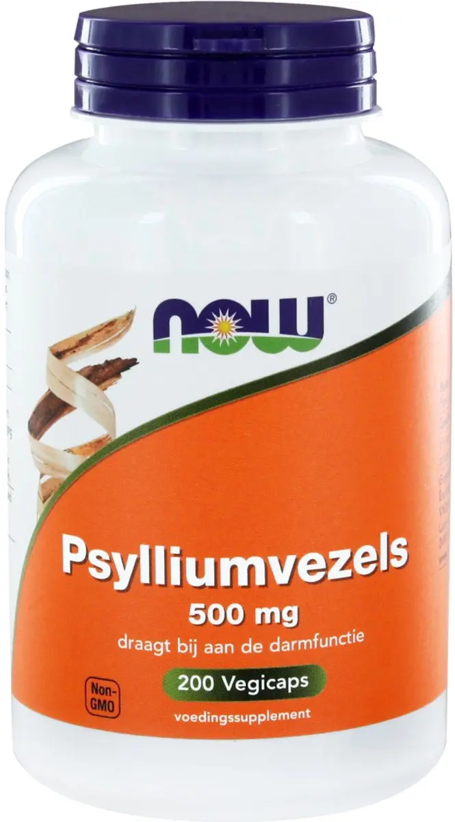 NOW Psylliumvezels 500 mg (200 vegicaps)