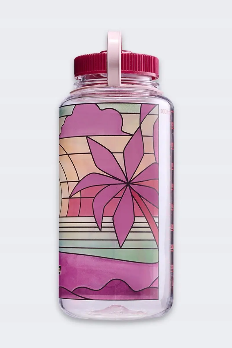 Nalgene Wide-Mouth 1000ml Drinkfles - Clear Stained Sunset - BPA-vrij - afbeelding 6 van 6