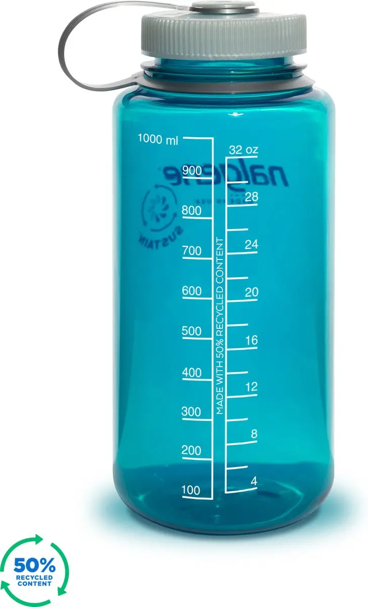 Nalgene Wide Mouth Fles 1L - Trout Green - afbeelding 3 van 4