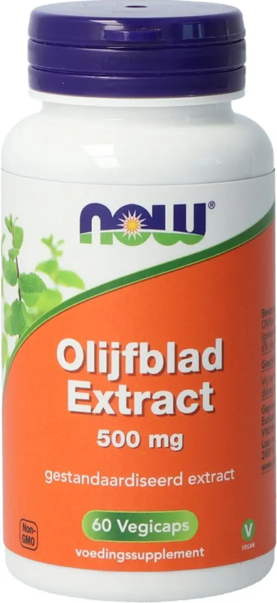 Now Foods Olijfblad Extract 500mg - 60 Capsules - afbeelding 2 van 4