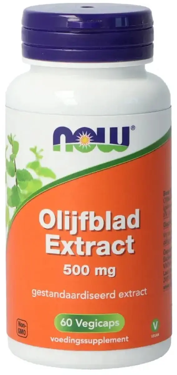 Now Foods Olijfblad Extract 500mg - 60 Capsules - afbeelding 4 van 4