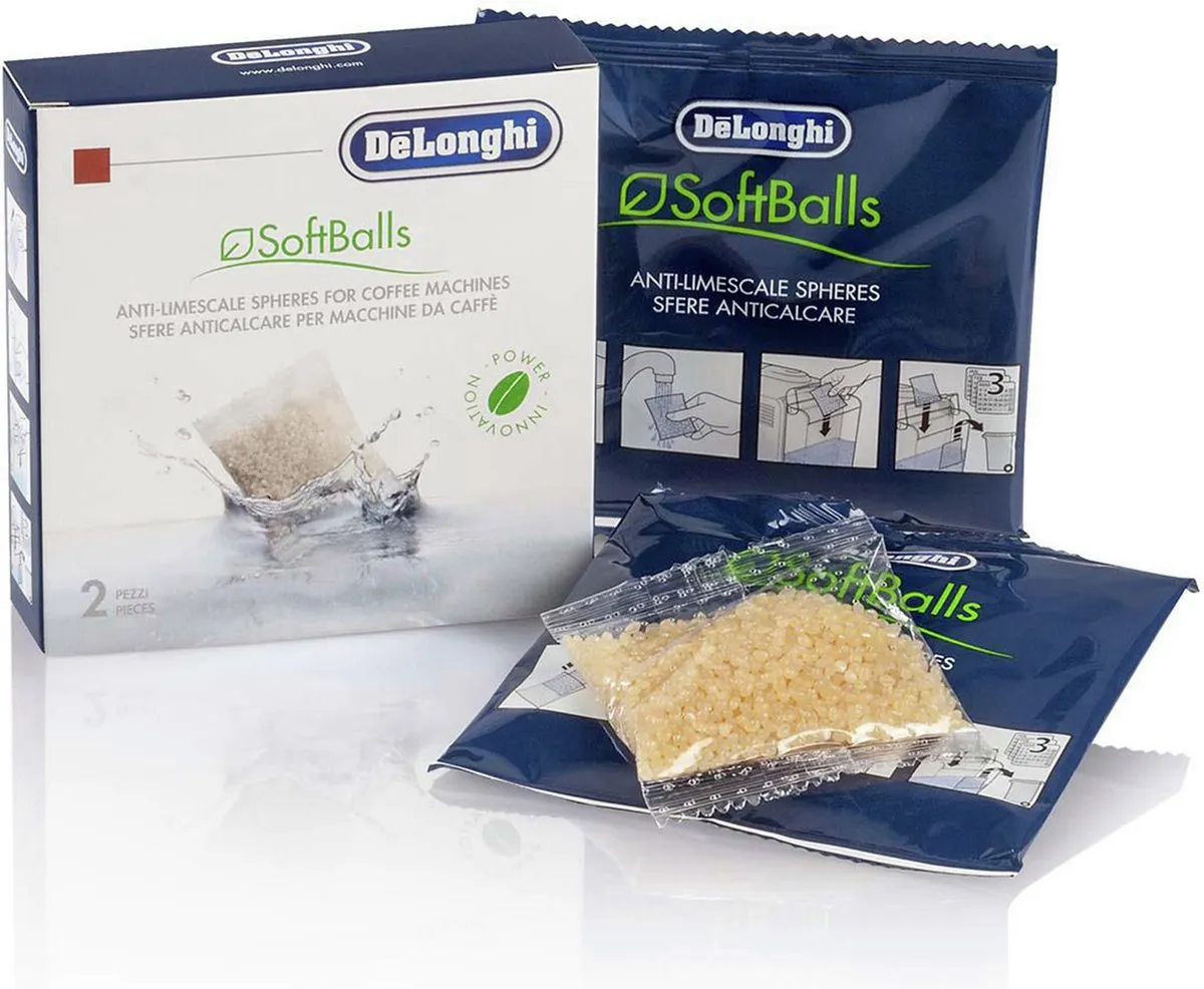 De'Longhi DLSC551 Softballs Ontkalker - 2 Stuks - Geel