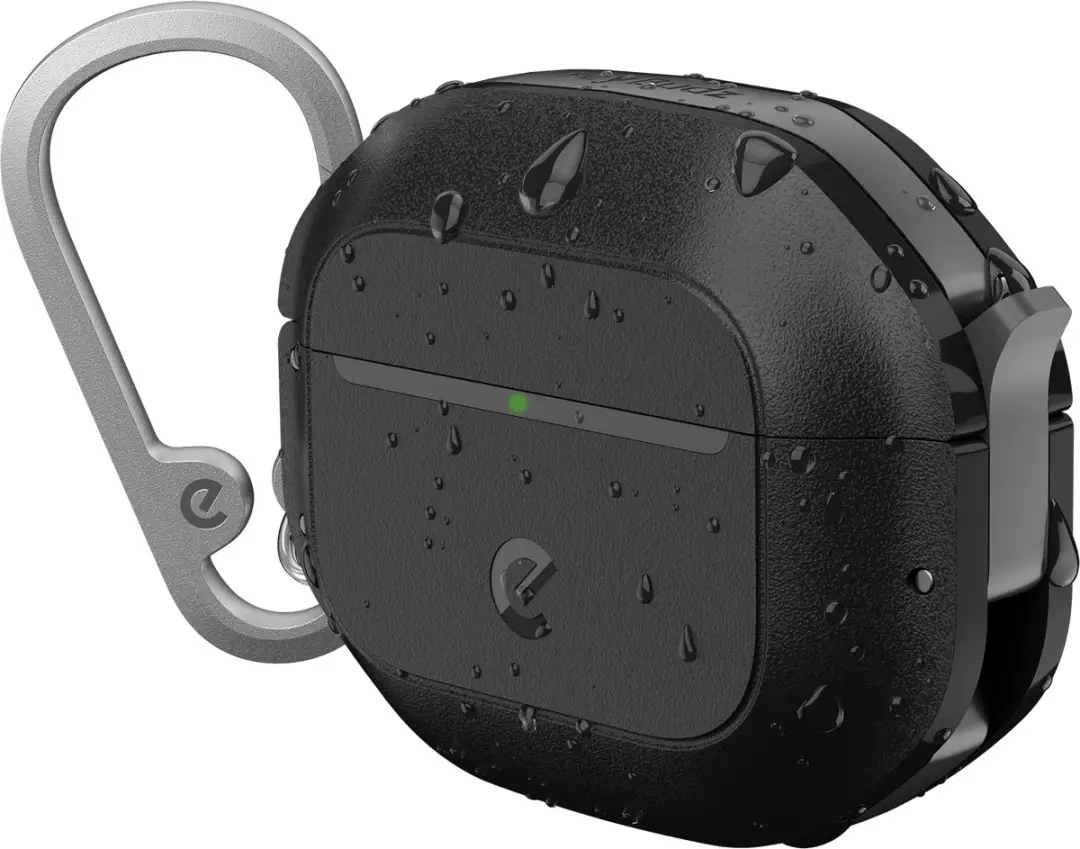 KeyBudz Element AP4_S6_CBK Hoesje AirPods 4/5 - 3m Waterdicht - Zwart - afbeelding 6 van 6