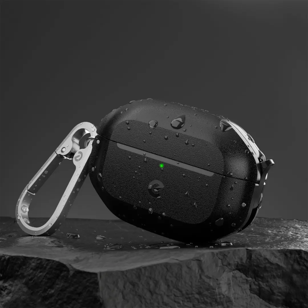 KeyBudz Element APP3_S7_CBK Hoesje AirPods Pro 3 - Zwart - afbeelding 6 van 6