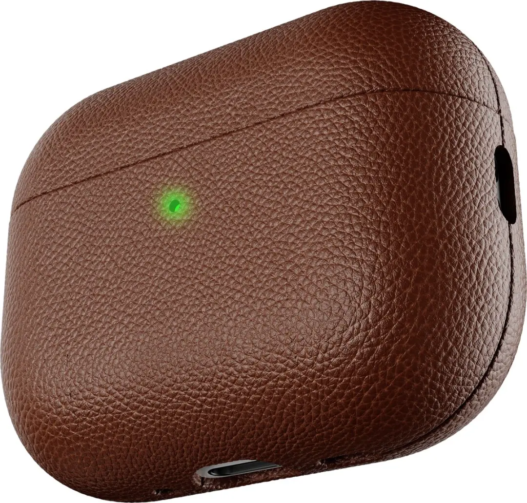 KeyBudz Artisan Lederen Hoesje AirPods Pro 3 APP3_S3_NBN - Bruin - afbeelding 6 van 6
