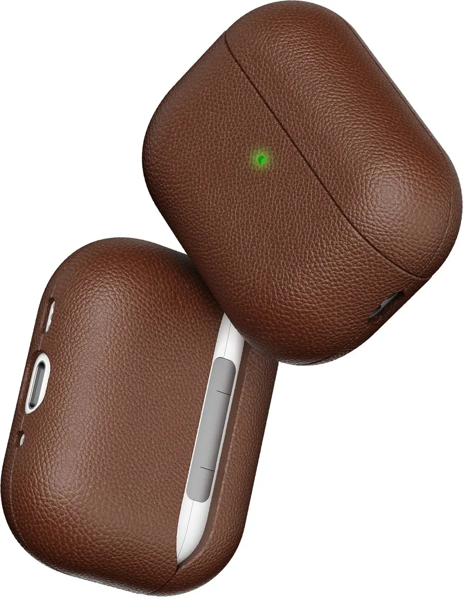 KeyBudz Artisan Lederen Hoesje AirPods Pro 3 APP3_S3_NBN - Bruin - afbeelding 5 van 6