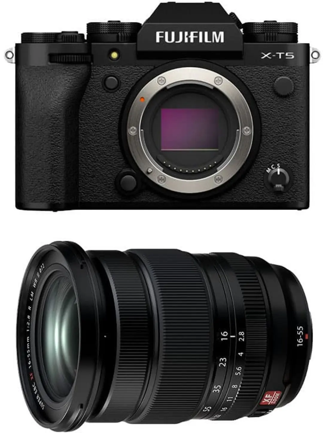 FUJIFILM X-T5 Black + XF 16-55mm f/2.8 LM WR II