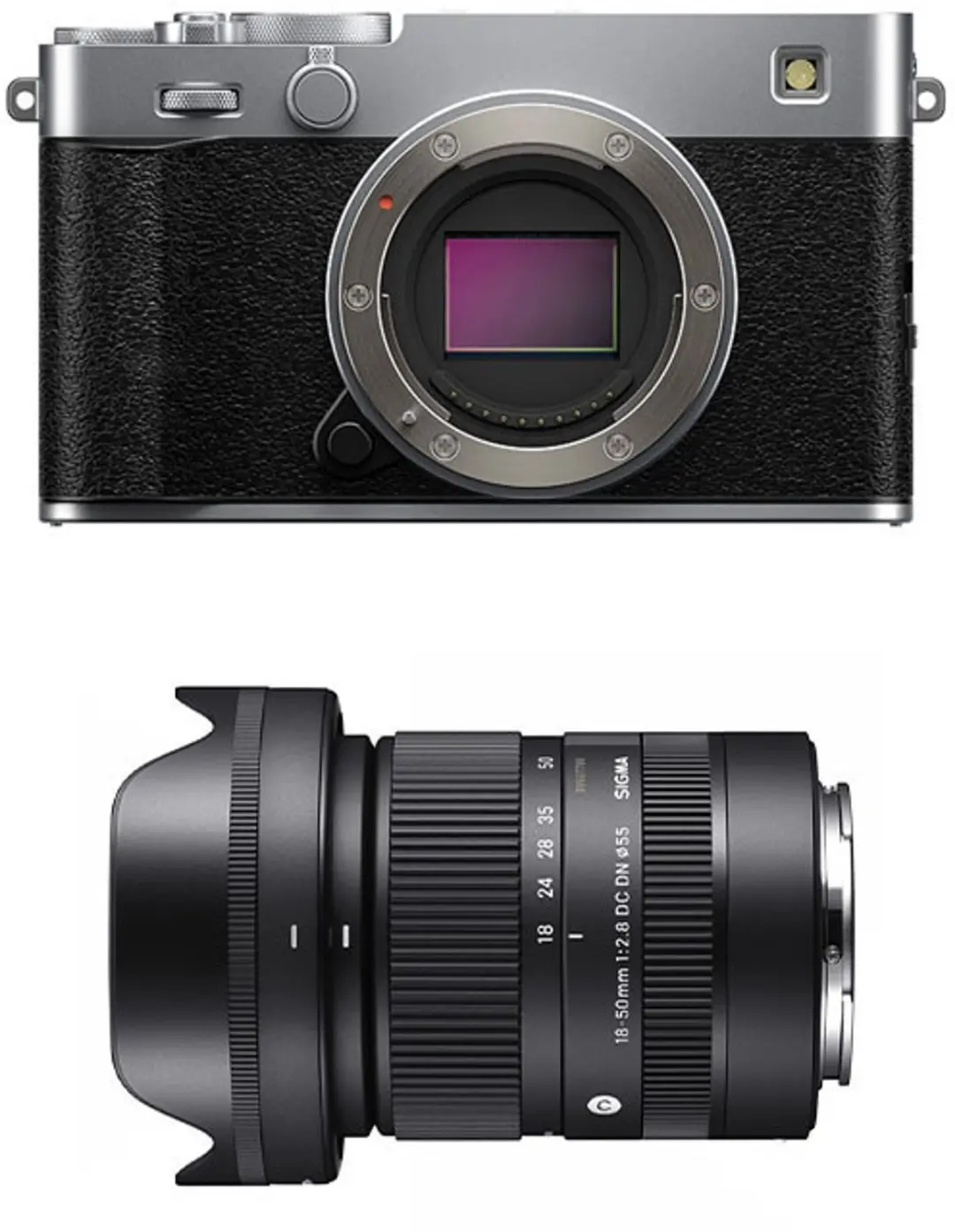 FUJIFILM X-E5 Silver + Sigma 18-50 f/2.8 DC DN Contemporary