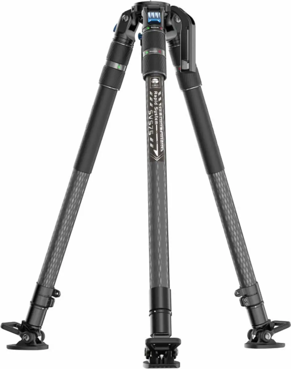 Sirui SVS75 + SVH15 Pro Rapid Statief - 3 Secties - Zwart/Grijs - afbeelding 6 van 6
