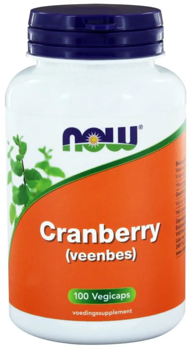 Now Cranberry Vegicaps 100 Stuks - afbeelding 4 van 4