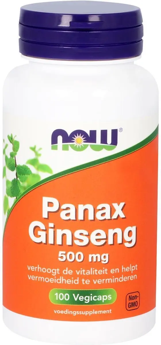 Now Foods Panax Ginseng 500mg - 100 Capsules - afbeelding 2 van 3