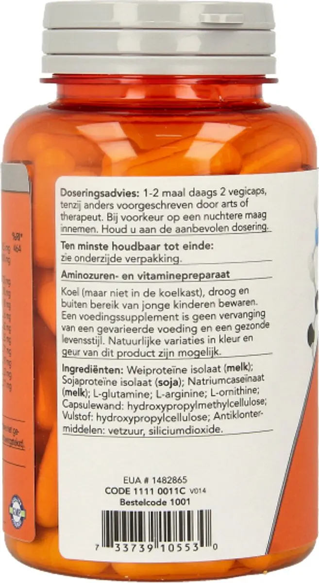Now Foods Amino Compleet 120 Capsules - afbeelding 2 van 6