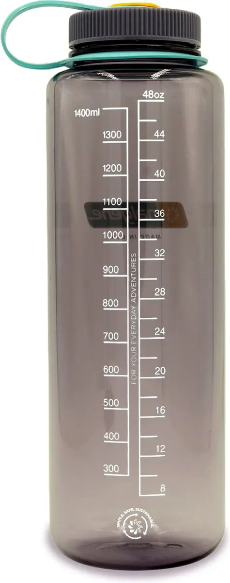 Nalgene Wide Mouth Fles 1500ml - Aubergine - afbeelding 2 van 5