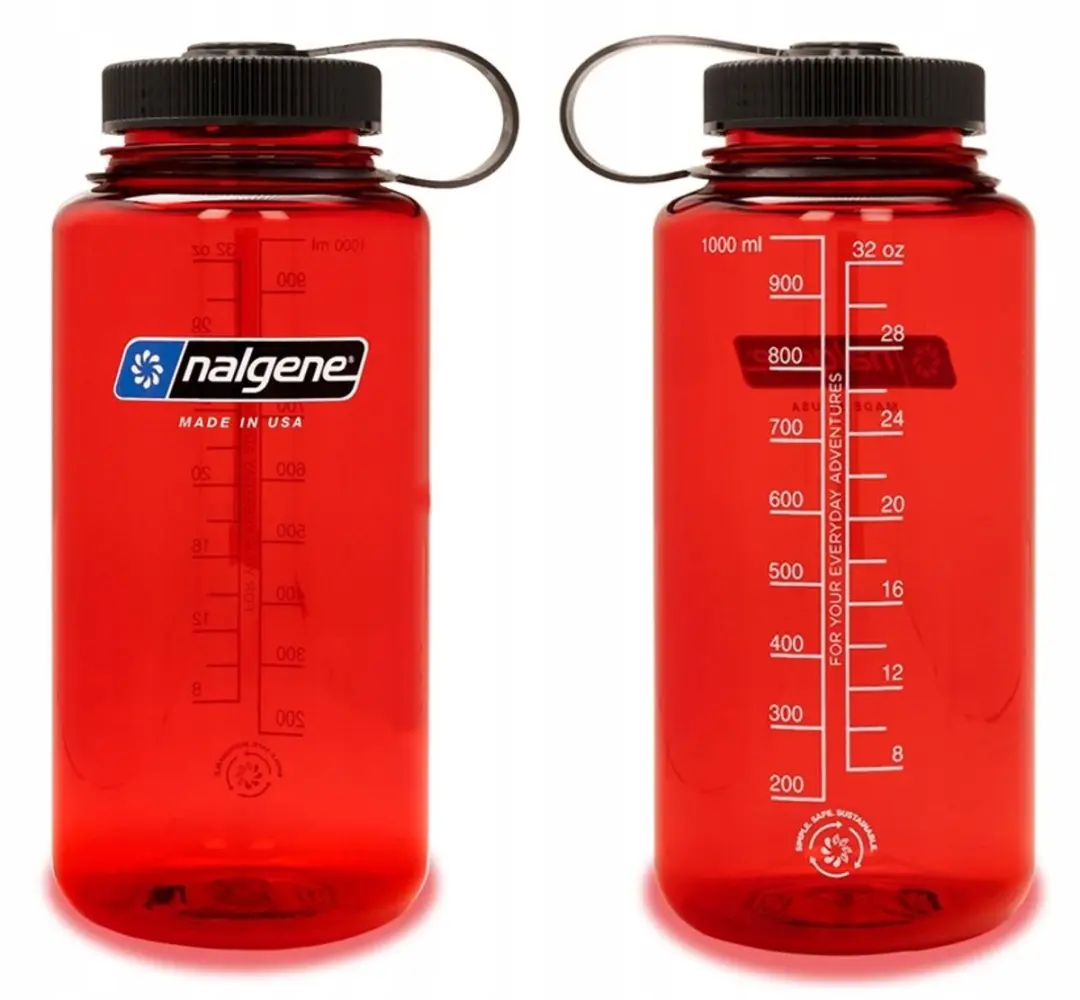 Nalgene Wide Mouth Fles 1L - N2020-3632 - Rood - afbeelding 5 van 5